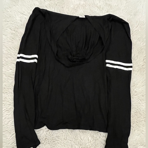 Miss Popular Checkered Heart Long Sleeve Hoodie - Picture 3 of 3